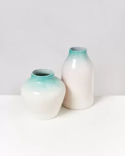 Outlet Madalin Vase Grun Rosa Gesprenkelt Madalin