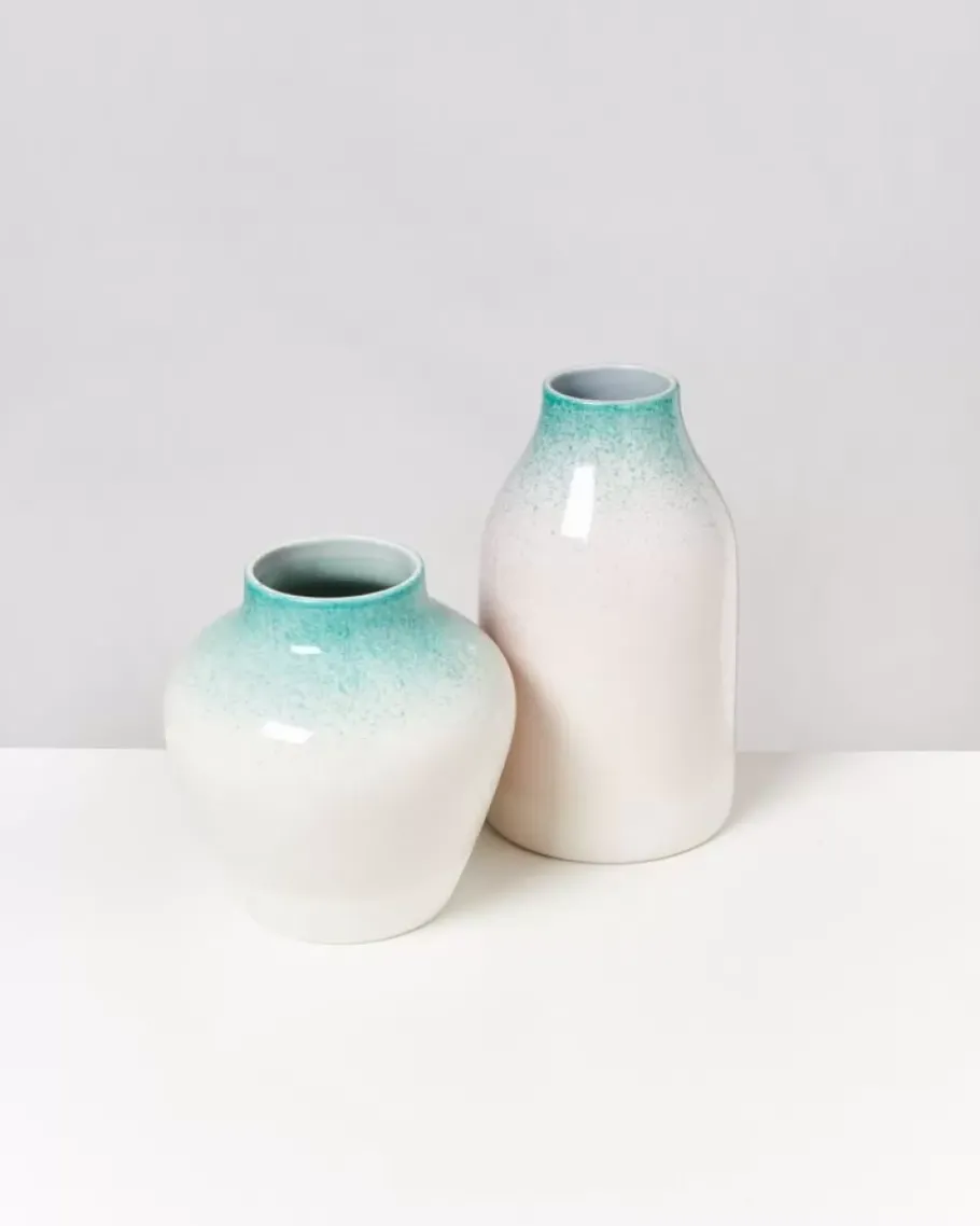 Outlet Madalin Vase Grun Rosa Gesprenkelt Madalin