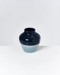 Cheap Madalin Vase Navy Hellblau Vasen