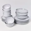 Hot Mae Grau - 32 Teiliges Set Geschirr Sets