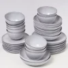 Hot Mae Grau - 40 Teiliges Set Geschirr Sets
