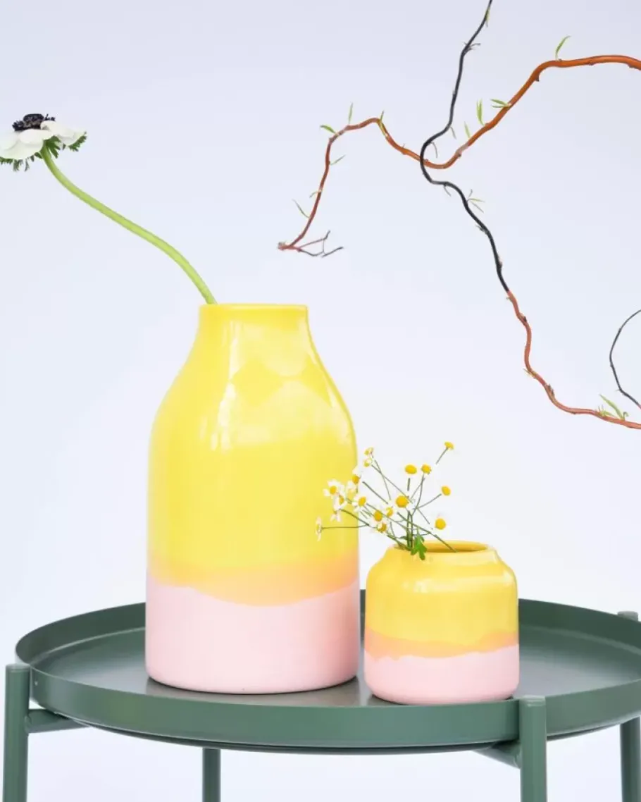 Clearance Marisa Vase Gelb Rose Marisa