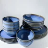 New Melides Blue - 24 Teiliges Set Geschirr Sets