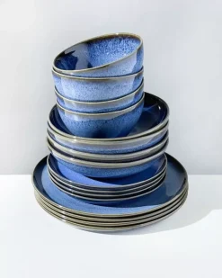 Store Melides Blue - 16 Teiliges Set Geschirr Sets