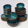 Cheap Melides Oceanblue - 40 Teiliges Set Geschirr Sets