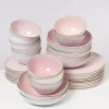 Hot Melides Rose - 40 Teiliges Set Geschirr Sets