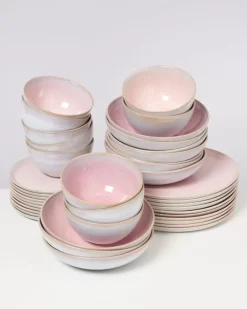 Hot Melides Rose - 40 Teiliges Set Geschirr Sets