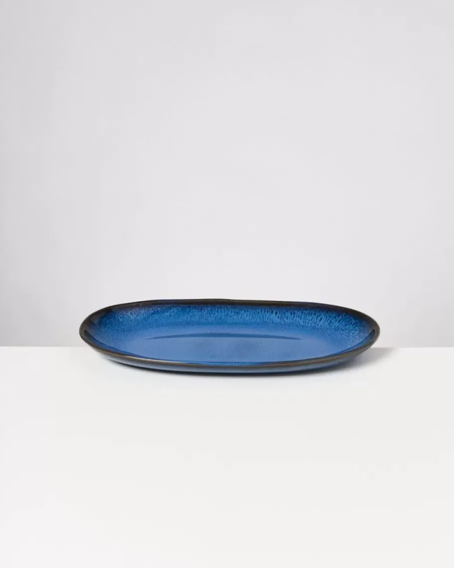 Flash Sale Melides Servierplatte L Blue Servierplatten