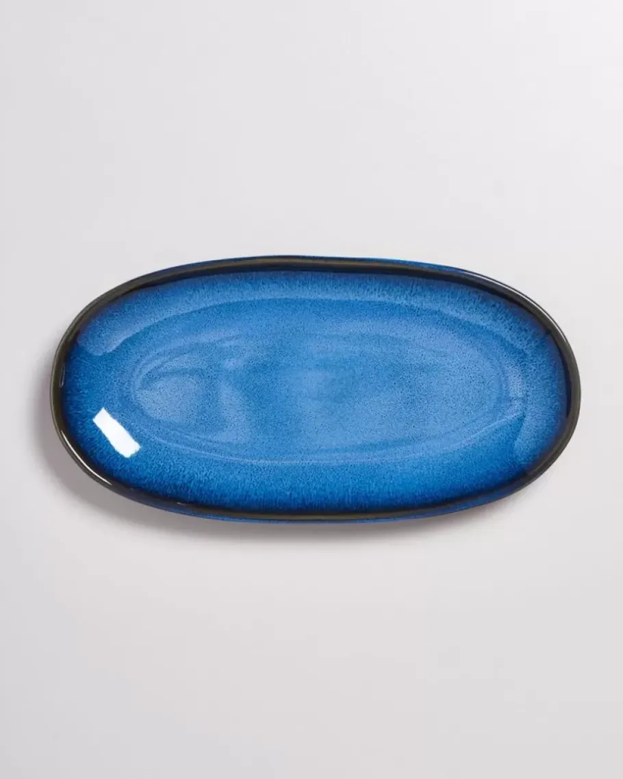 Flash Sale Melides Servierplatte L Blue Servierplatten