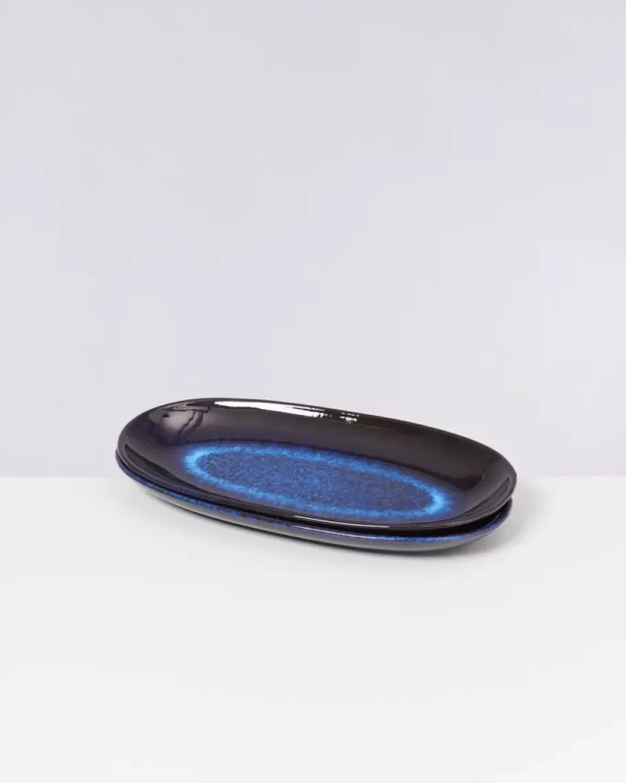 Best Melides Servierplatte L Deepseablue Servierplatten