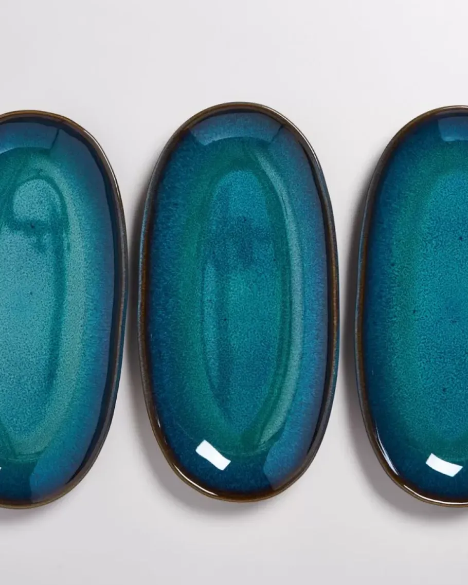 Sale Melides Servierplatte L Oceanblue Servierplatten
