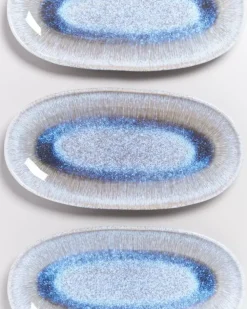 Fashion Melides Servierplatte L Stoneblue Servierplatten