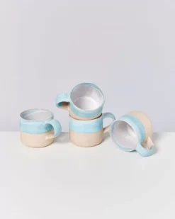 Best Nodoa 4Er Set Tasse Blue Dipped Tassen & Becher Sets