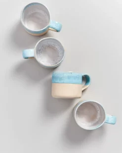 Best Nodoa 4Er Set Tasse Blue Dipped Tassen & Becher
