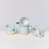 New Nodoa 4Er Set Tasse Blue Dipped 4 Teilige Sets