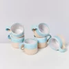 Fashion Nodoa 6Er Set Tasse Blue Dipped Tassen & Becher