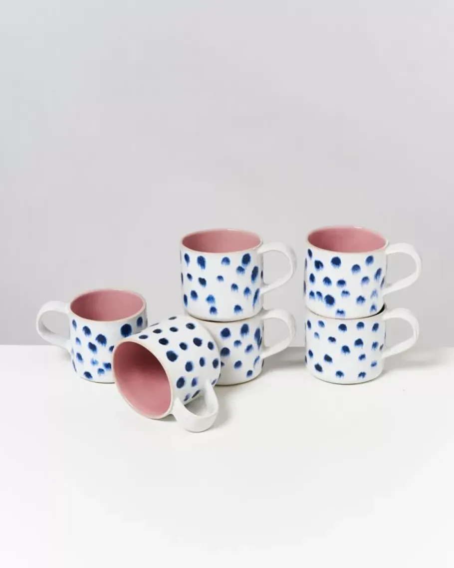 Hot Nodoa Tasse Rosa Mit Punkten Große Tassen