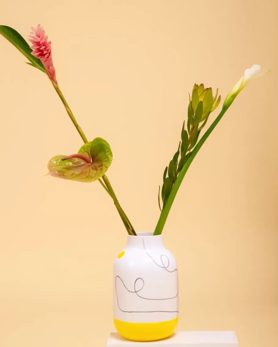 Best Nuno Vase L Arts White Nuno L