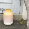 Best Nuno Vase L Gelb Rosa Gesprenkelt Nuno L