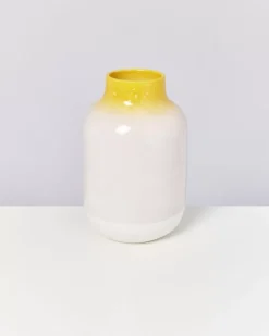 Best Nuno Vase L Gelb Rosa Gesprenkelt Nuno L
