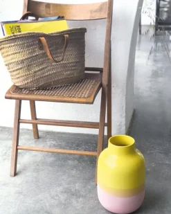 Store Nuno Vase L Gelb Rose Vasen