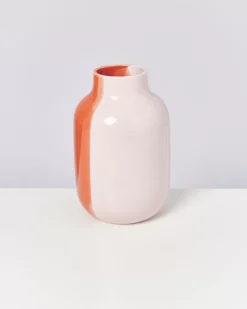 Sale Nuno Vase L Half Coral Rose Nuno L
