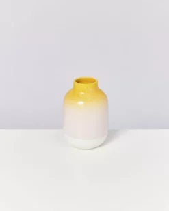 Outlet Nuno Vase M Gelb Rosa Gesprenkelt Vasen