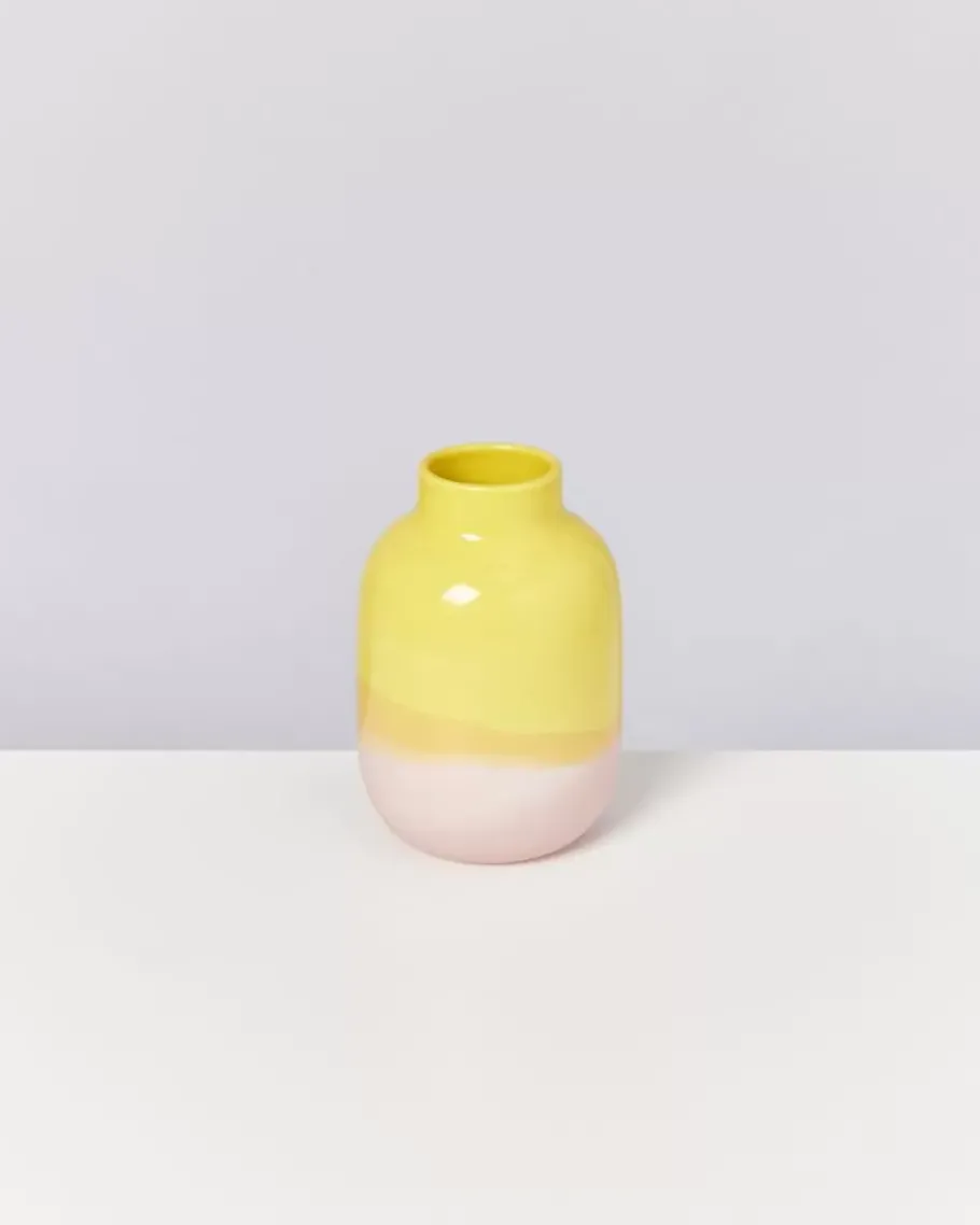 Clearance Nuno Vase M Gelb Rose Vasen