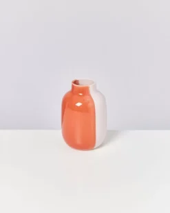 Outlet Nuno Vase M Half Coral Rose Nuno M