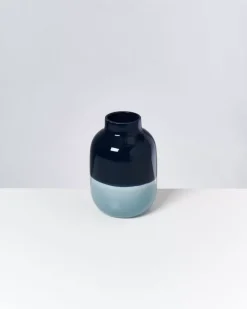 Fashion Nuno Vase M Navy Hellblau Vasen