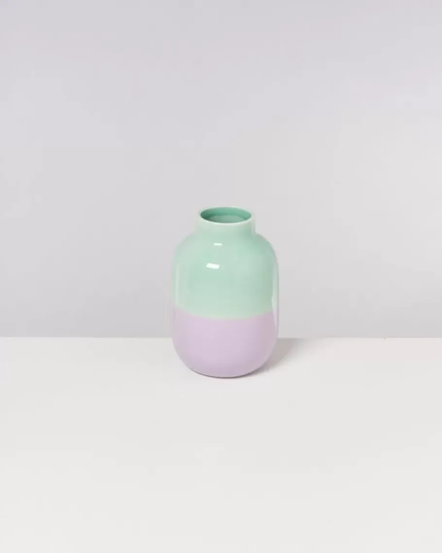 Clearance Nuno Vase M Pastellmint Lila Vasen