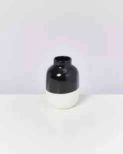 Discount Nuno Vase M Schwarz Weis Vasen