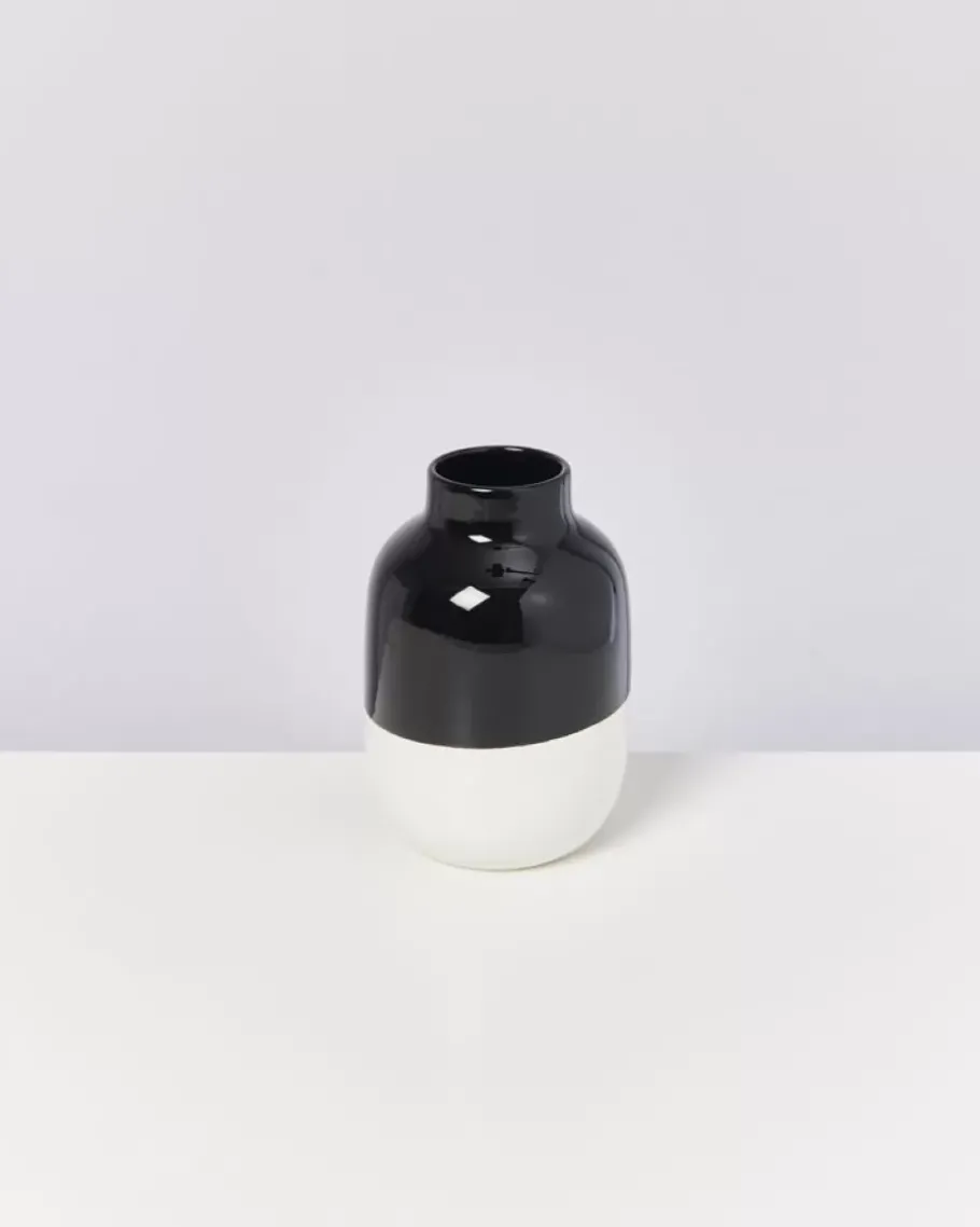 Cheap Nuno Vase M Schwarz Weis Nuno M
