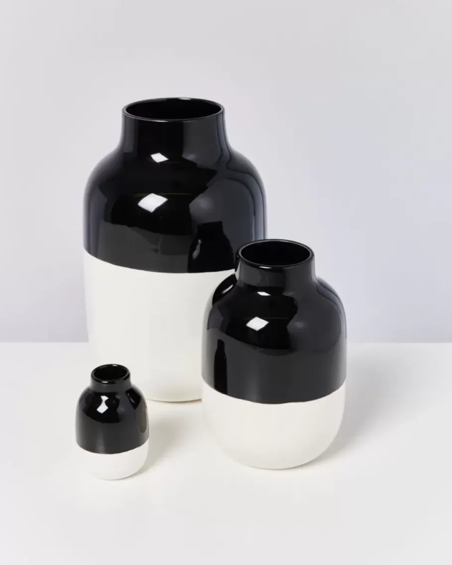 Cheap Nuno Vase M Schwarz Weis Nuno M