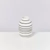 Fashion Nuno Vase M Schwarz-Weis Gestreift Vasen