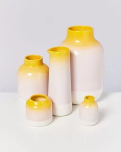 Best Nuno Vase S Gelb Rosa Gesprenkelt Nuno S