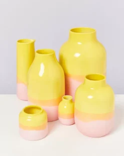Best Nuno Vase S Gelb Rose Nuno S
