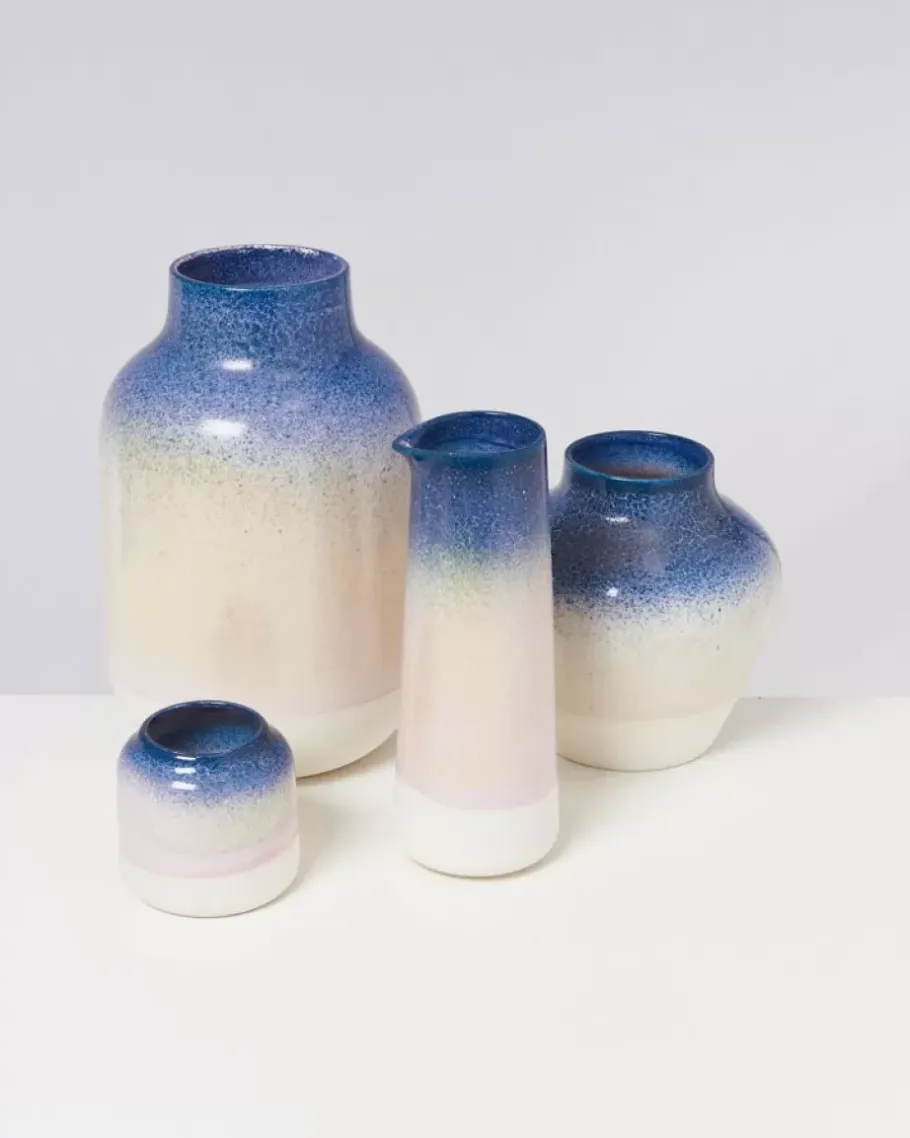 Best Pinguim Karaffe Blau Rosa Gesprenkelt Karaffen