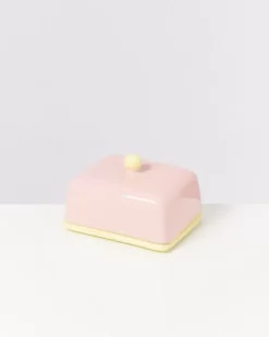 Sale Seia Butterdose Rosa Gelb Butterdosen