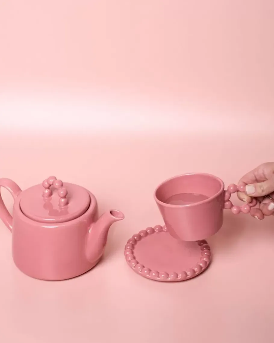 Clearance Seia Untertasse Flor Rosa Tassen & Becher