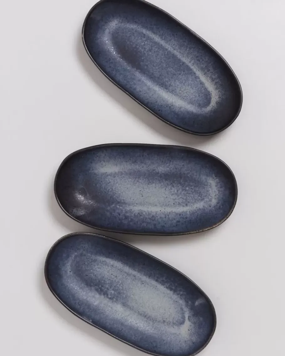 Fashion Sintra Servierplatte M Schwarz Servierplatten