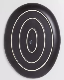 Cheap Sintra Servierplatte Oval Xl Schwarz Servierplatten