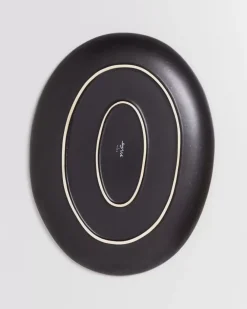 Shop Sintra Servierplatte Oval L Schwarz Servierplatten
