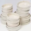 New Tavira Sand Dots - 32 Teiliges Set Geschirr Sets