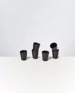 Clearance Turmalina 6Er Set Espressobecher Schwarz Tassen & Becher
