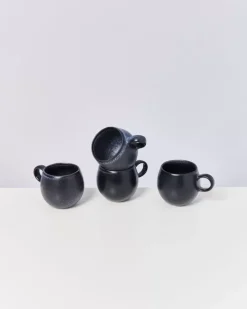 Best Sale Turmalina 4Er Set Tasse Klein Schwarz 4 Teilige Sets