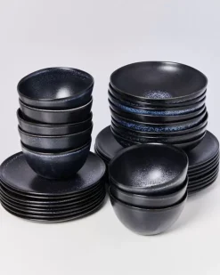 New Turmalina Schwarz - 32 Teiliges Set Geschirr Sets