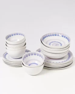 New Verao Lila Blau -24 Teiliges Set 24 Teilige Sets